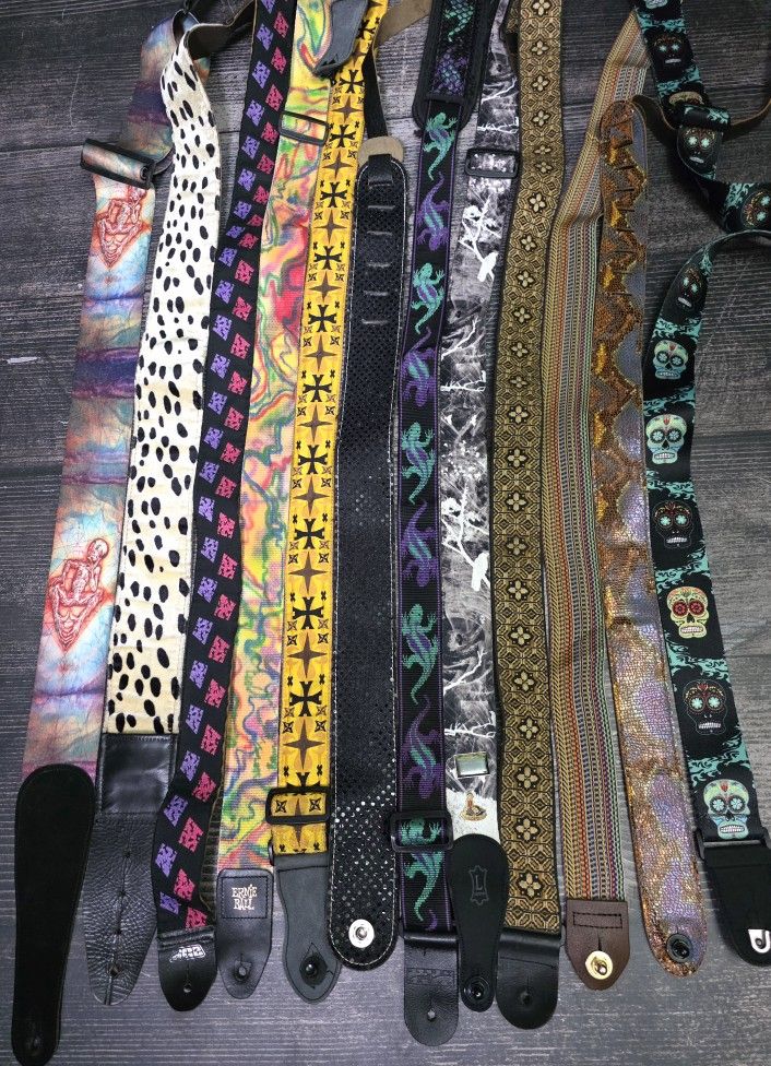 Guitar Straps With Design  !! $10 Each !!!!