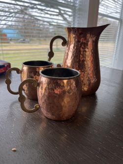 Cocktail Pitcher and Mugs