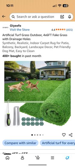 Artificial Turf/grass 4'x6'