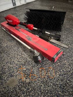 Milwaukee Line Trimmer With Attachments 