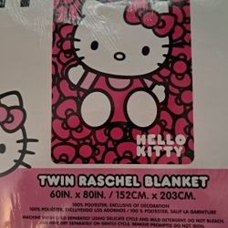 Hello Kitty  Blanket!  Bows Design.