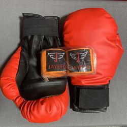 fighting gloves with wraps 