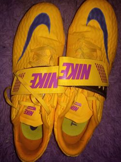 Nike Pro HJ/Running Zoom Track Spikes Yellow Purple