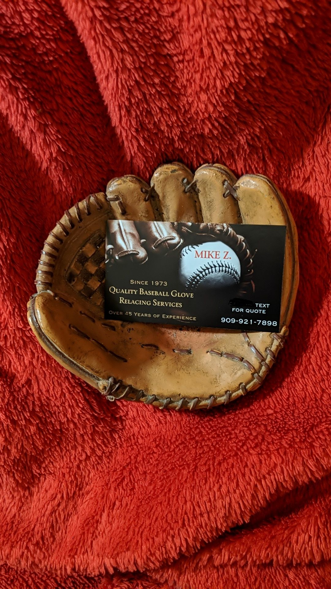 Quality Baseball glove relacing