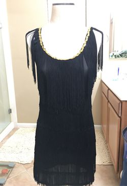 1920’s fringe flapper costume dress