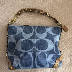 2007 Large Coach Denim Carly 