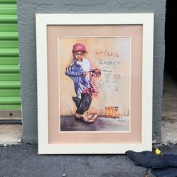 God Bless America Eluster Richardson Patriotic Black Art American Flag