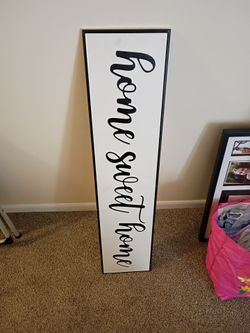 Home sweet home sign