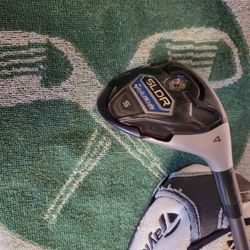 TaylorMade SLDR S 4H 22° Hybrid Graphite Shaft Regular Flex 