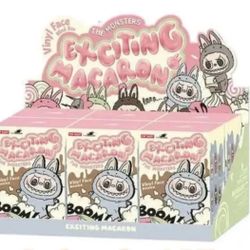 Pop Mart Labubu The Monsters Tasty Macarons Vinyl Face Sealed Case (6 Blind Boxes)