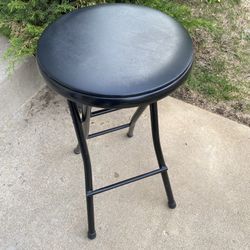 Stool  Fold (Blue Vinyl Seat)