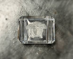 Gianni VERSACE ROSENTHlAL Lumiere Mudusa Crystal Napkin Ring Home