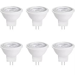Bi-Pin LED Light Bulb 3W, 6pk