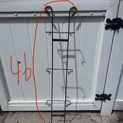 Wrought Iron Wall Mounted Plate Rack