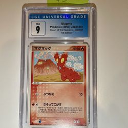 Graded Pokemon Card- Slugma 1st Edition Japanese Card 