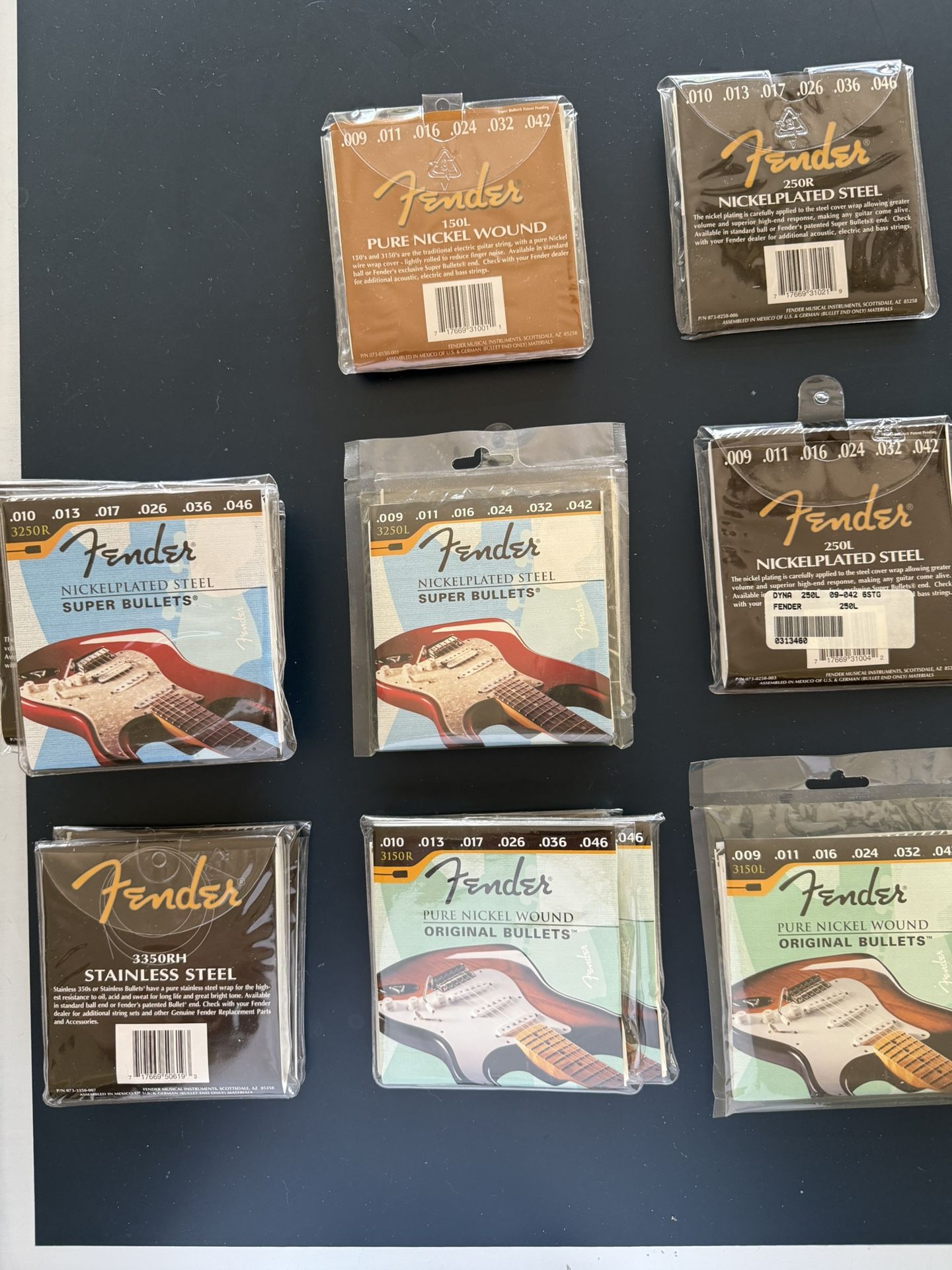 Fender - Electric Guitar String Sets - Lot of 18