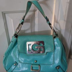 Turquoise Guess Handbag Purse