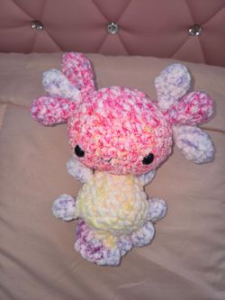 Amigurumi Axolotl Multicolor