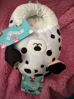 Squishmallows Dalmatian Slippers