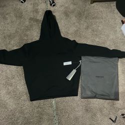 Black Essentials Hoodie