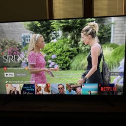 65” Samsung smart tv W/remote 