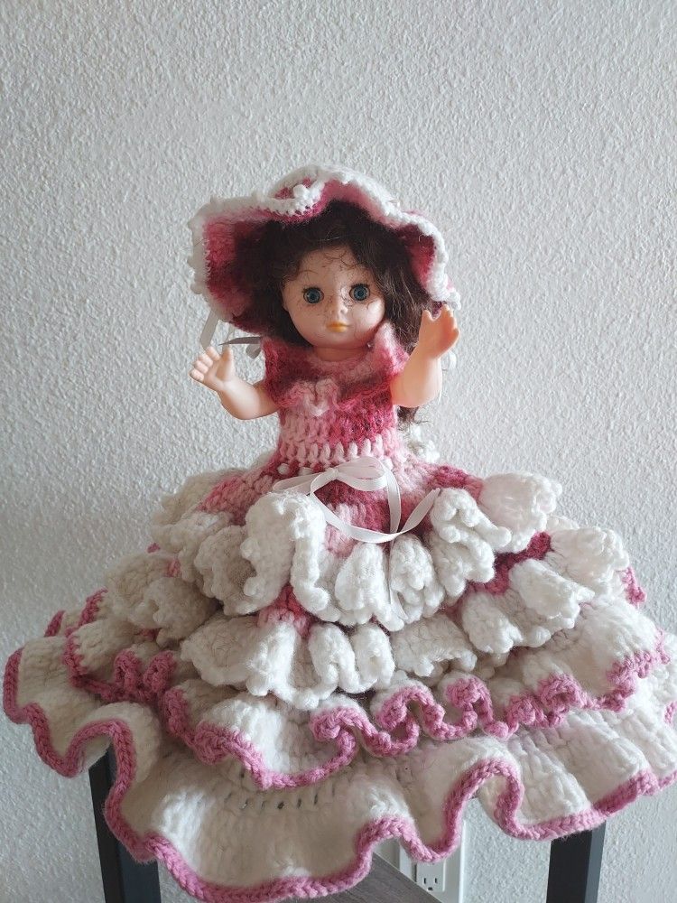 Crochet Barbie Dress Doll