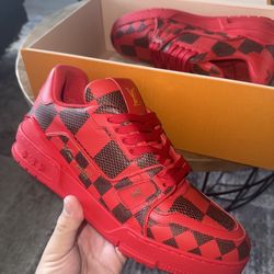 Louis Vuitton LV Trainer Sneaker Damier Pop Size 10 Men 