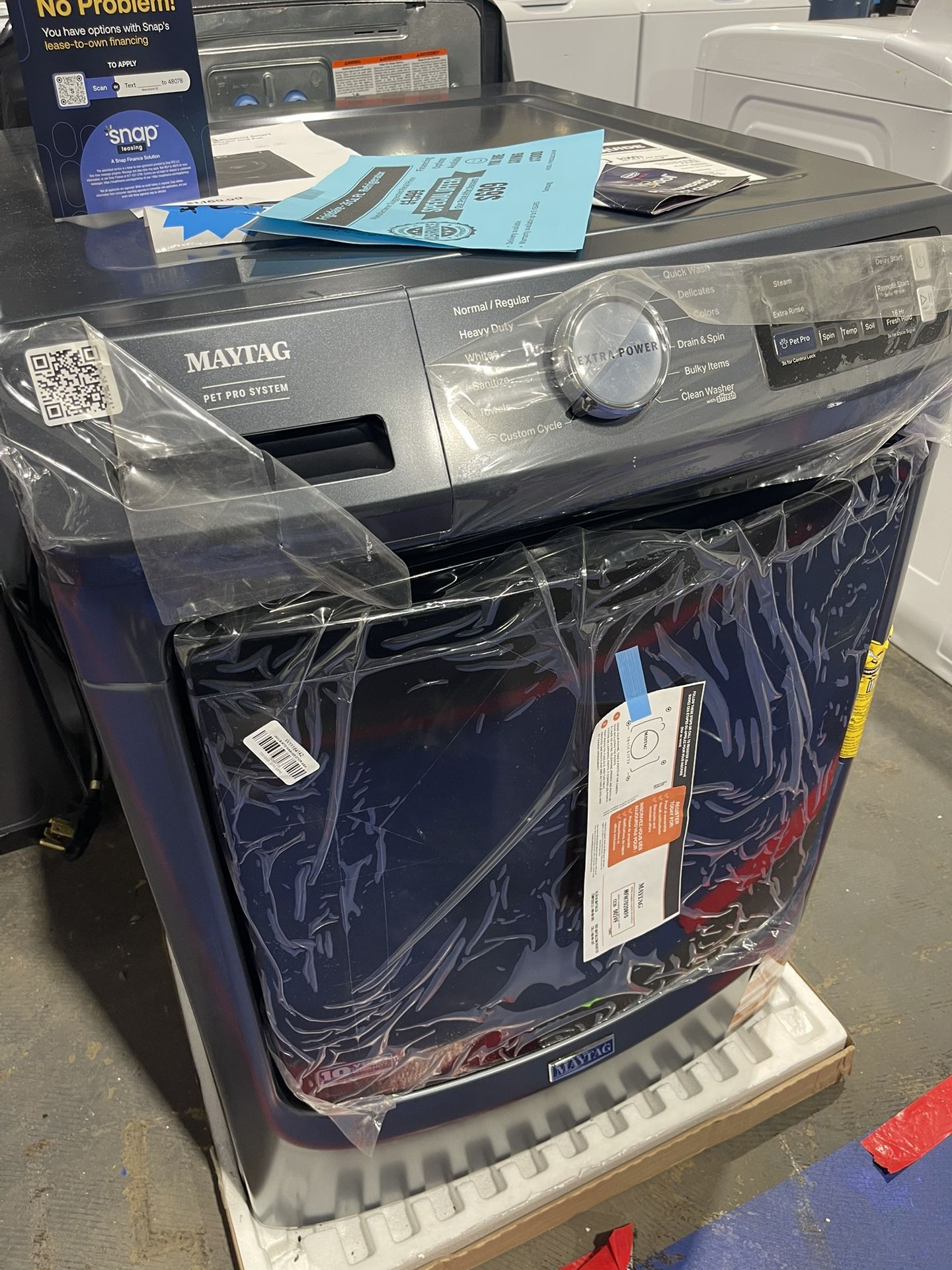 Brand new Maytag petrol Stack boat 5.0 CU washing machine