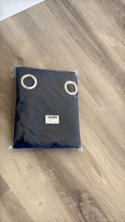 Curtains navy blue