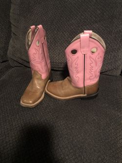 Pink and Brown Girls boots