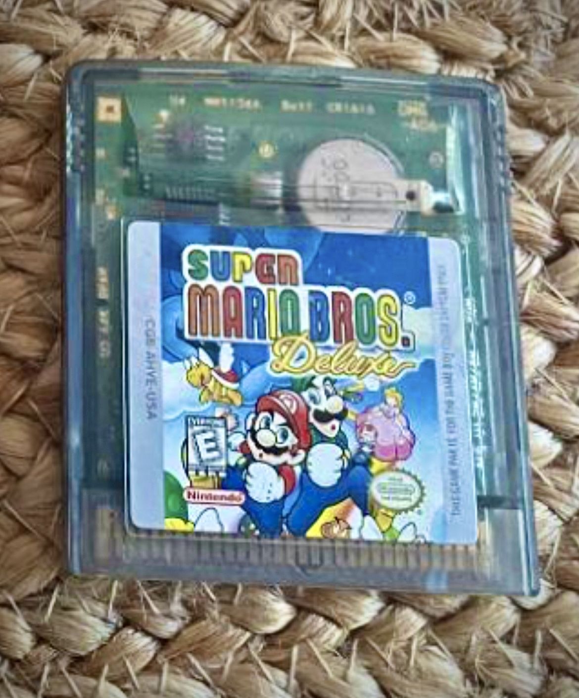 Super Mario Deluxe Vintage Gameboy Color Game Nintendo 1999 Works Great Tested
