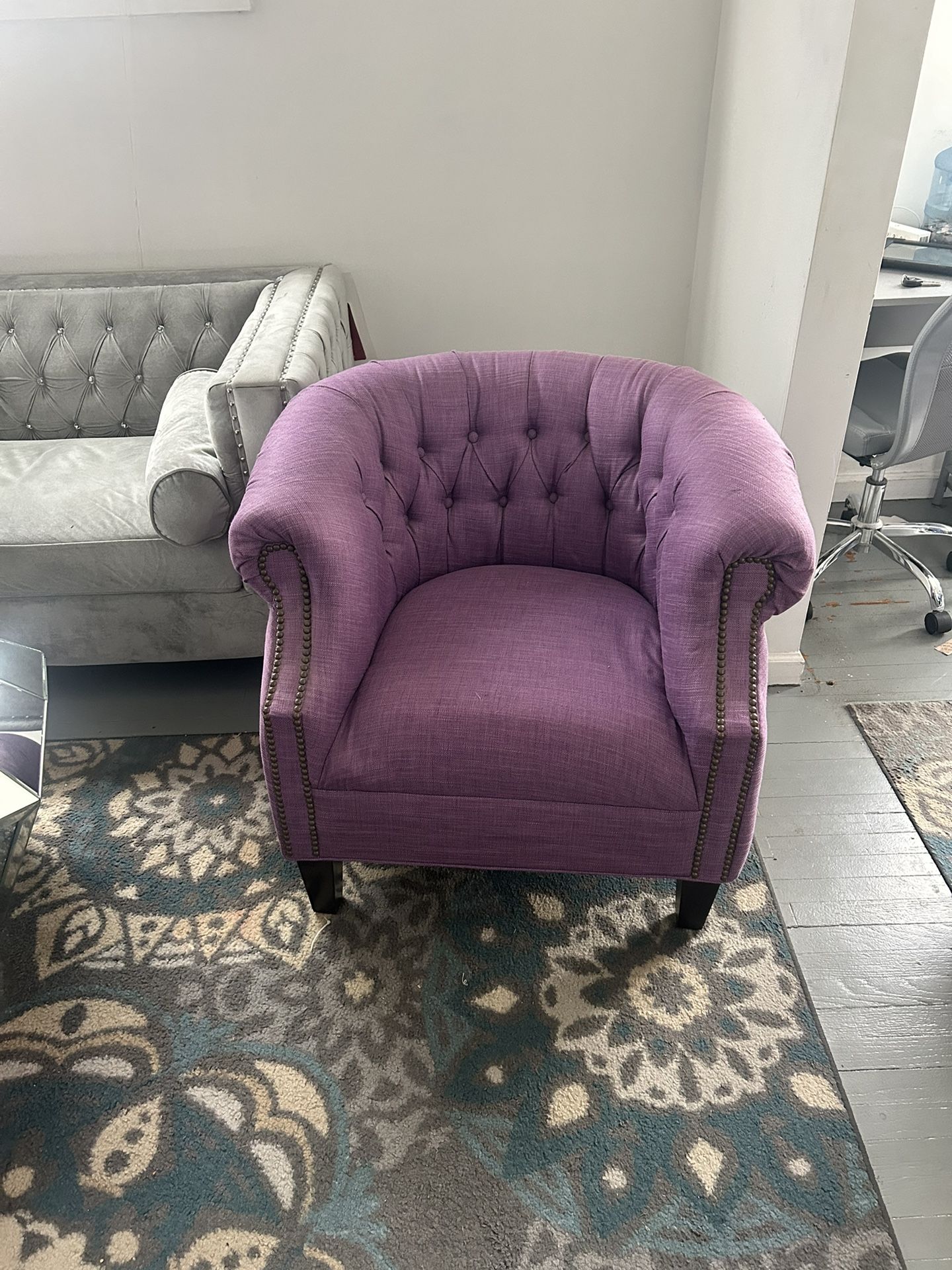 Beautiful Purple Sofa Chairs