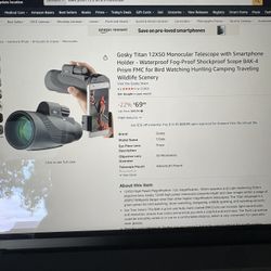 Gosky Titan 12x50 Monocular