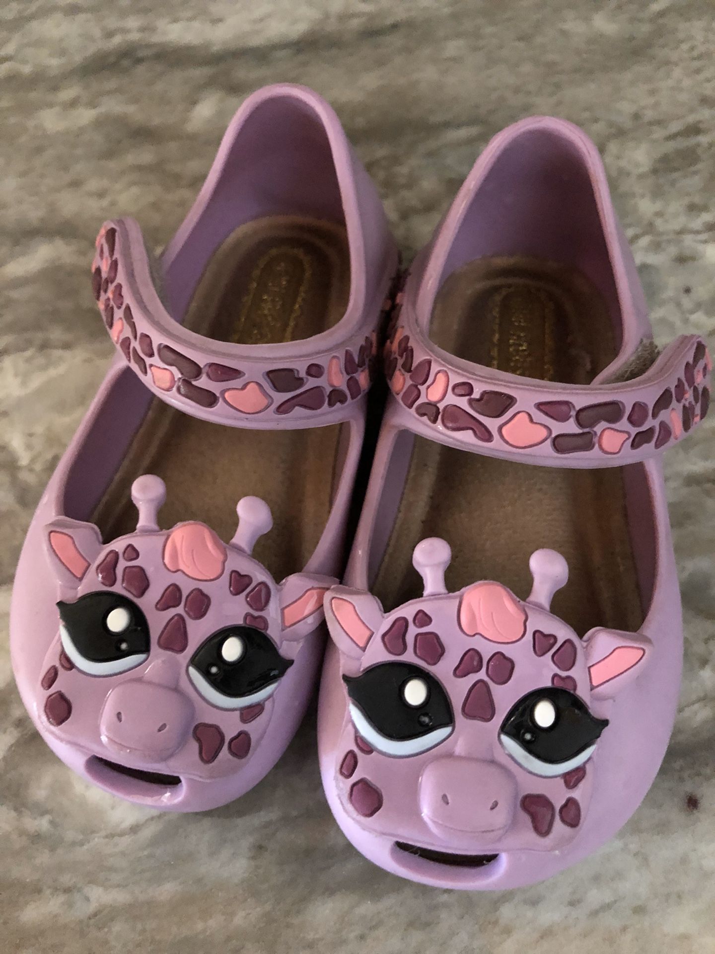 Mini Melissa purple giraffe size 5 shoes