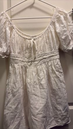 White cotton dress new
