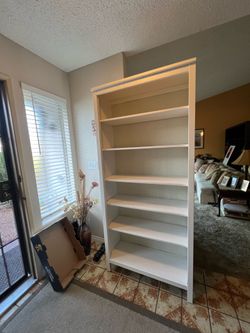 White IKEA Hemnes Bookcase