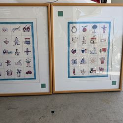 Matted children’s room art