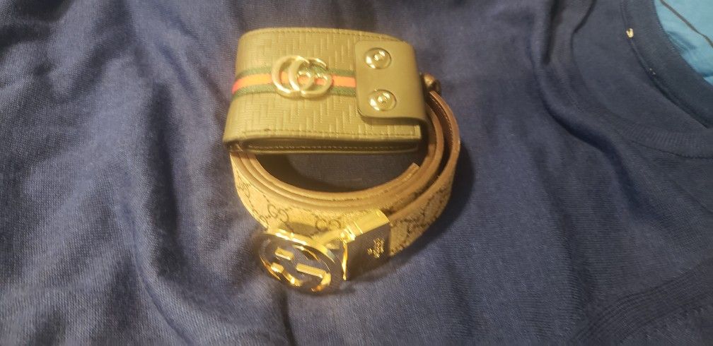 GUCCI , Belt &g Wallet