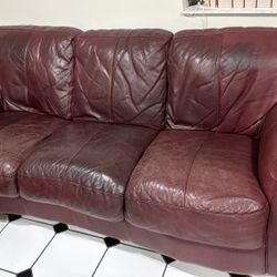 Leather sofas (2)
