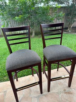 High bar stools set of 2