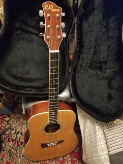 RJP Technologies Acoustic Guitar w/Hardshell Case Pick Up Only 92104