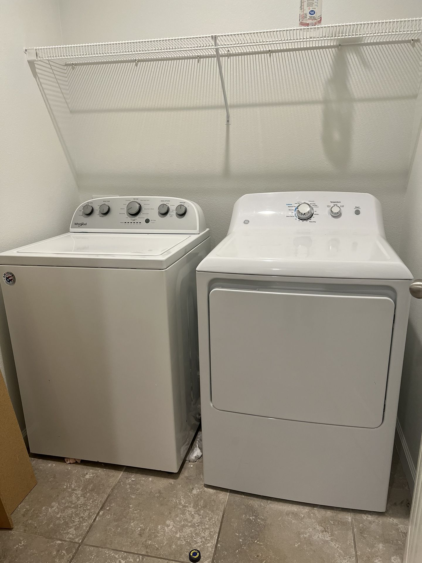 Washer and dryer