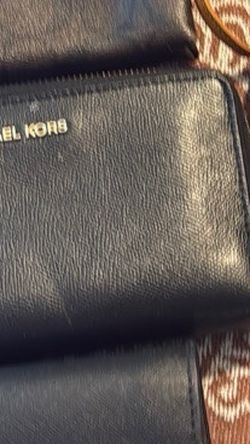 Michael Kors Black Zip Around Wallet