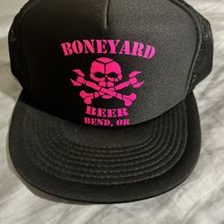 Boneyard Beer Skull & Wrenchbones Trucker Hat NEW 
