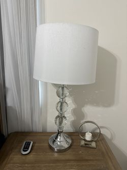 2 Crystal Lamps 28”