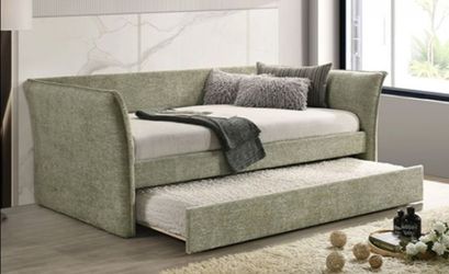 Brand New Green Twin Size Daybed w Trundle Bed