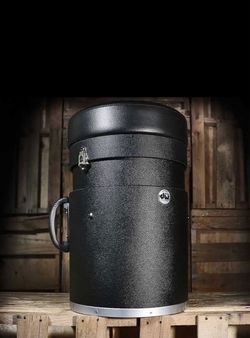 DW Santa Monica Canister Drum Throne – Black Tolex with Storage