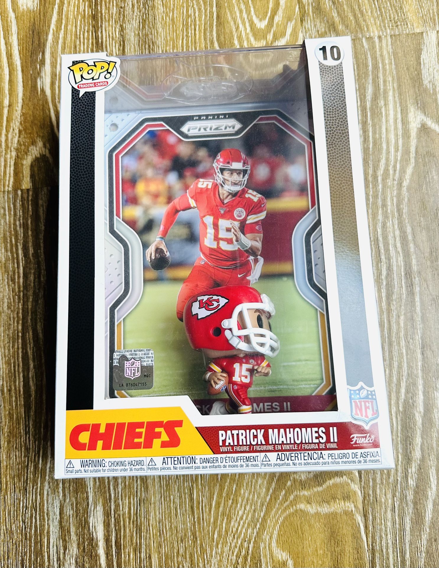 Funko Pop! NFL Trading Card: Kansas City Chiefs - Patrick Mahomes
