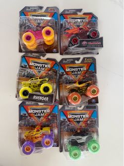 Monster Jam Trucks lot of 6 - New Bundle Deal