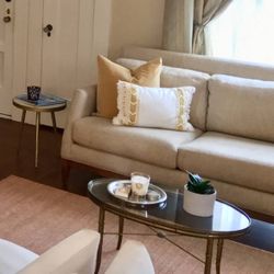 Mastercraft Brass and Faux Bamboo Hollywood Regency Coffee Table